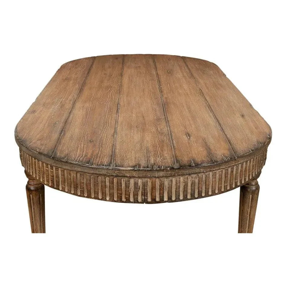 French Antique Reproduction Dining Table - LOOMLAN - Sarreid - Dining Tables