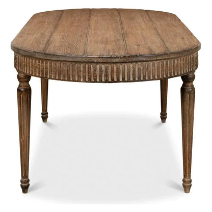 French Antique Reproduction Dining Table - LOOMLAN - Sarreid - Dining Tables