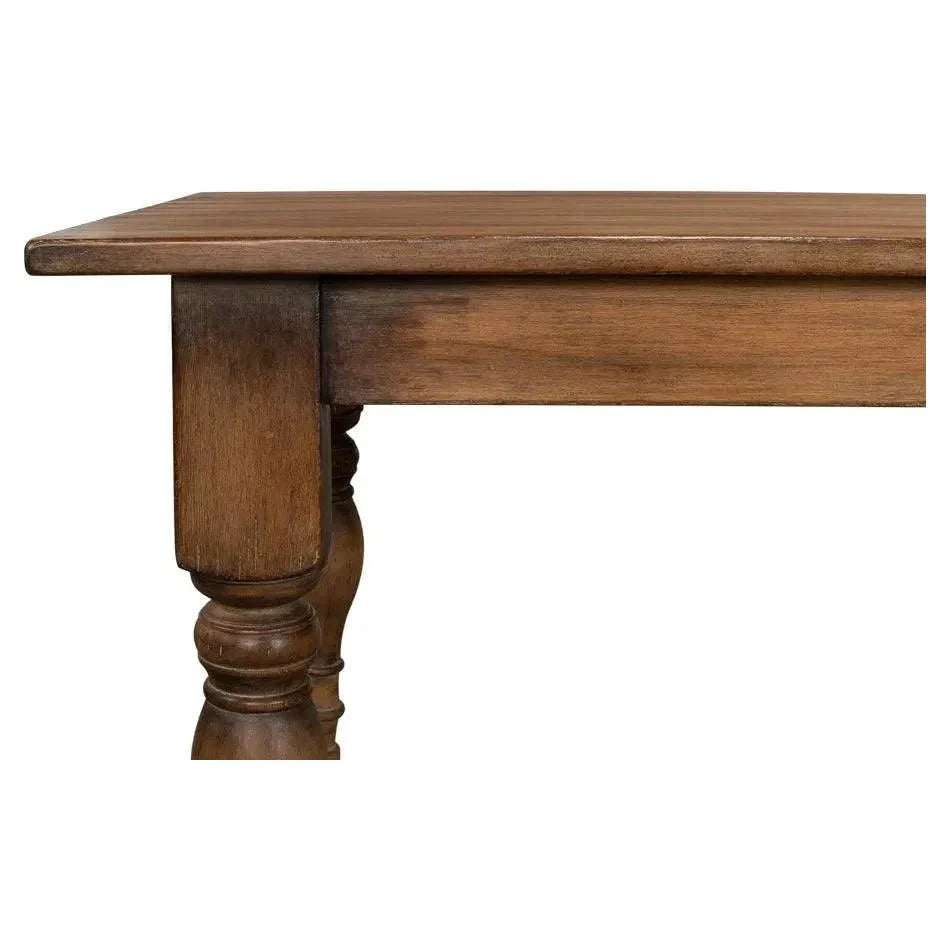 Sarreid Gabby Dining Table Brown Seats 6