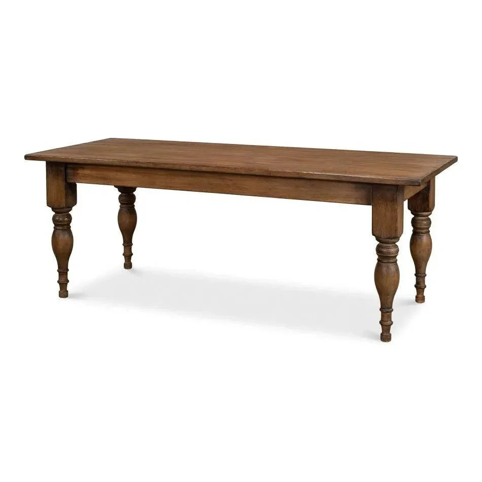 Sarreid Gabby Dining Table Brown Seats 6