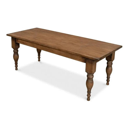Sarreid Gabby Dining Table Brown Seats 6