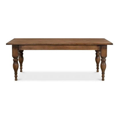 Sarreid Gabby Dining Table Brown Seats 6