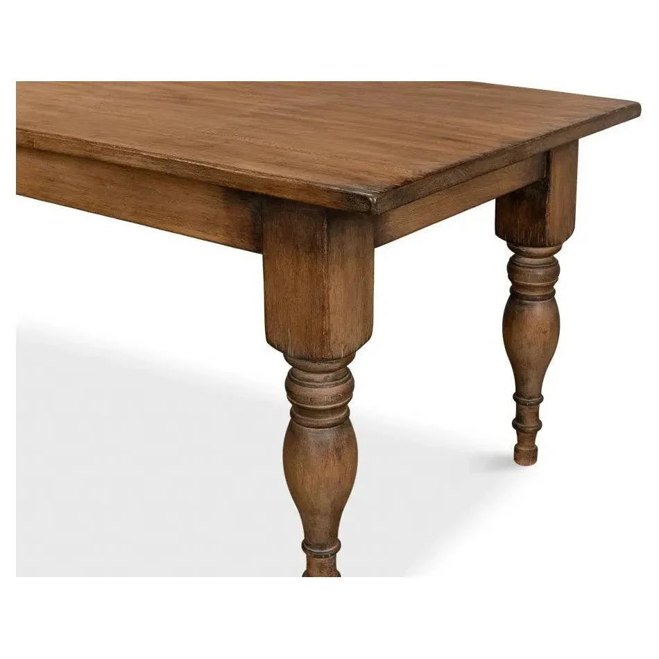 Sarreid Gabby Dining Table Brown Seats 6