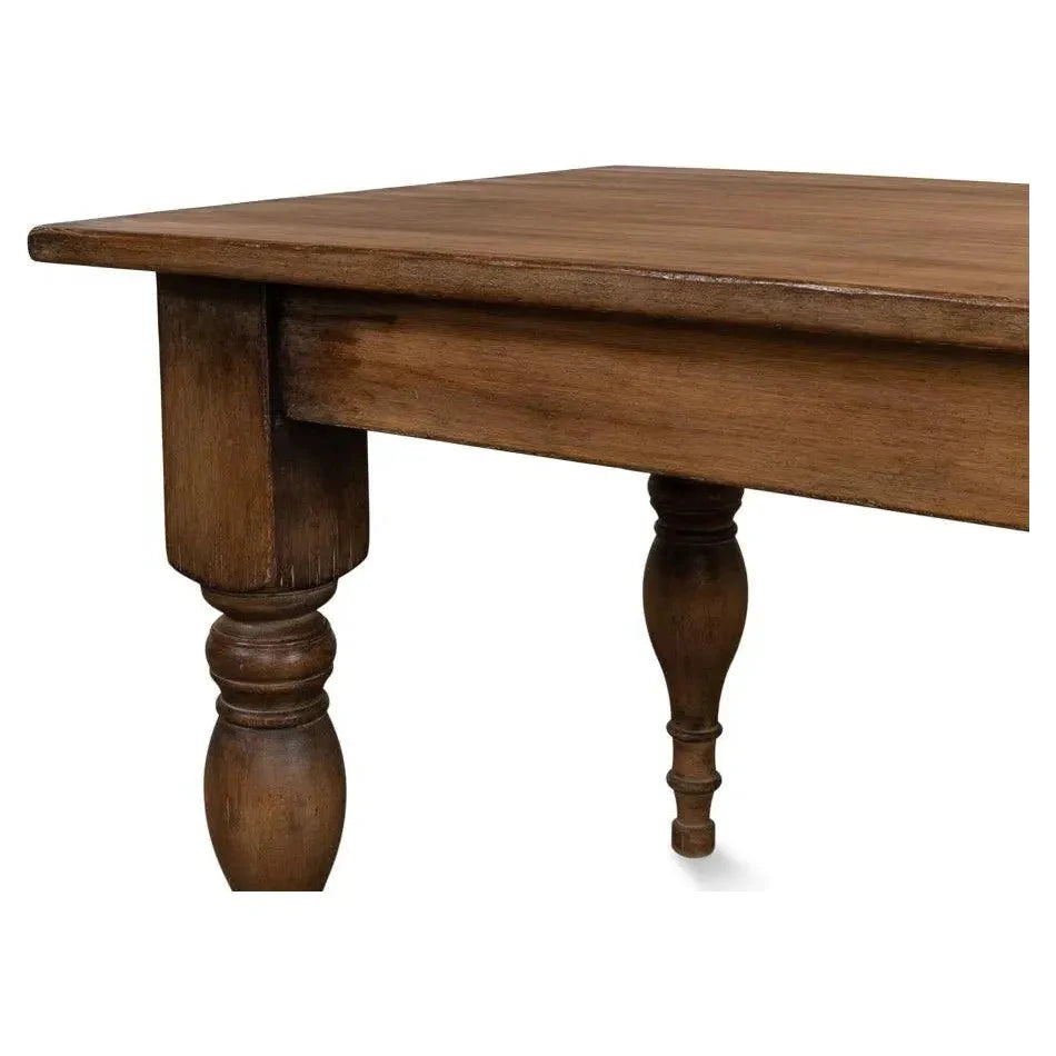 Sarreid Gabby Dining Table Brown Seats 6