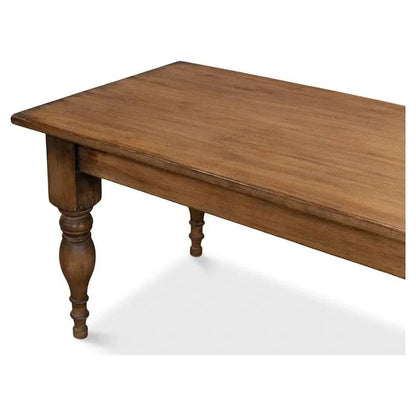 Sarreid Gabby Dining Table Brown Seats 6