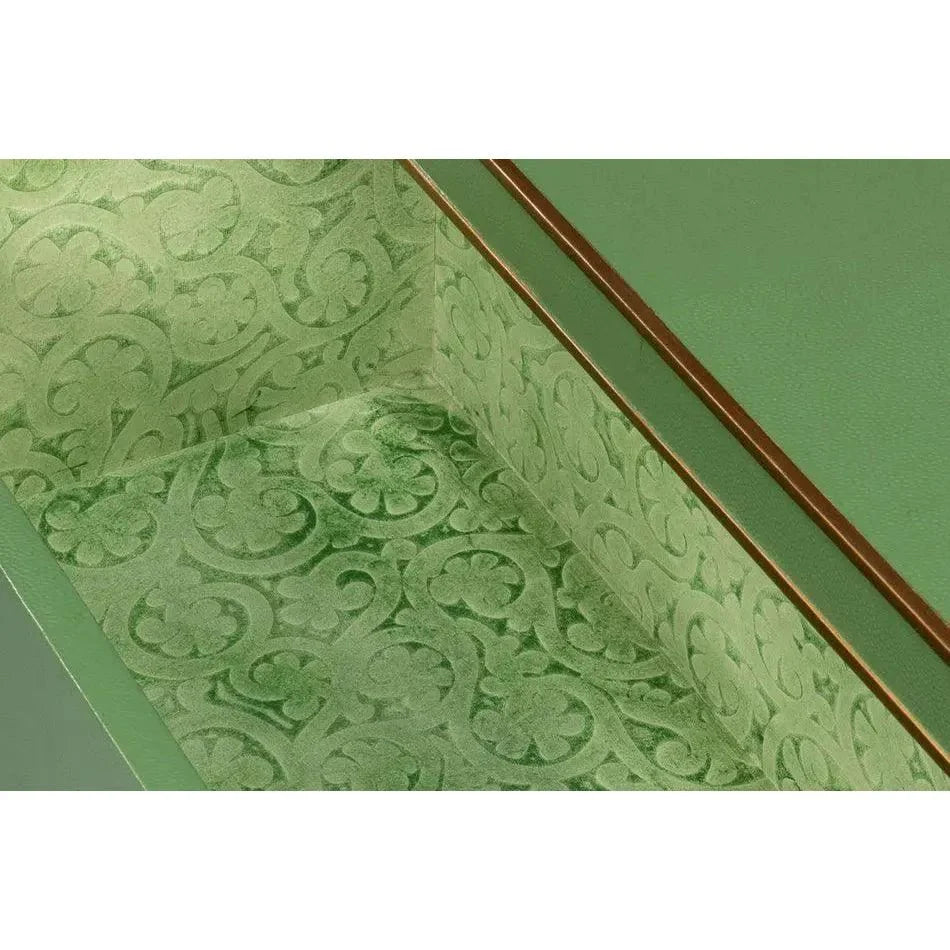 Sarreid Gabriella Embossed Shagreen Green Night Stand