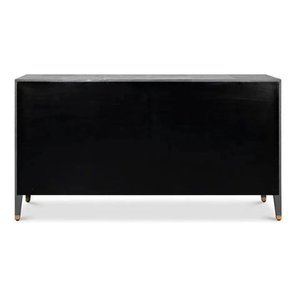 Gabriella Embossed Shagreen Grey Chest Of Drawers - LOOMLAN - Sarreid - Chests