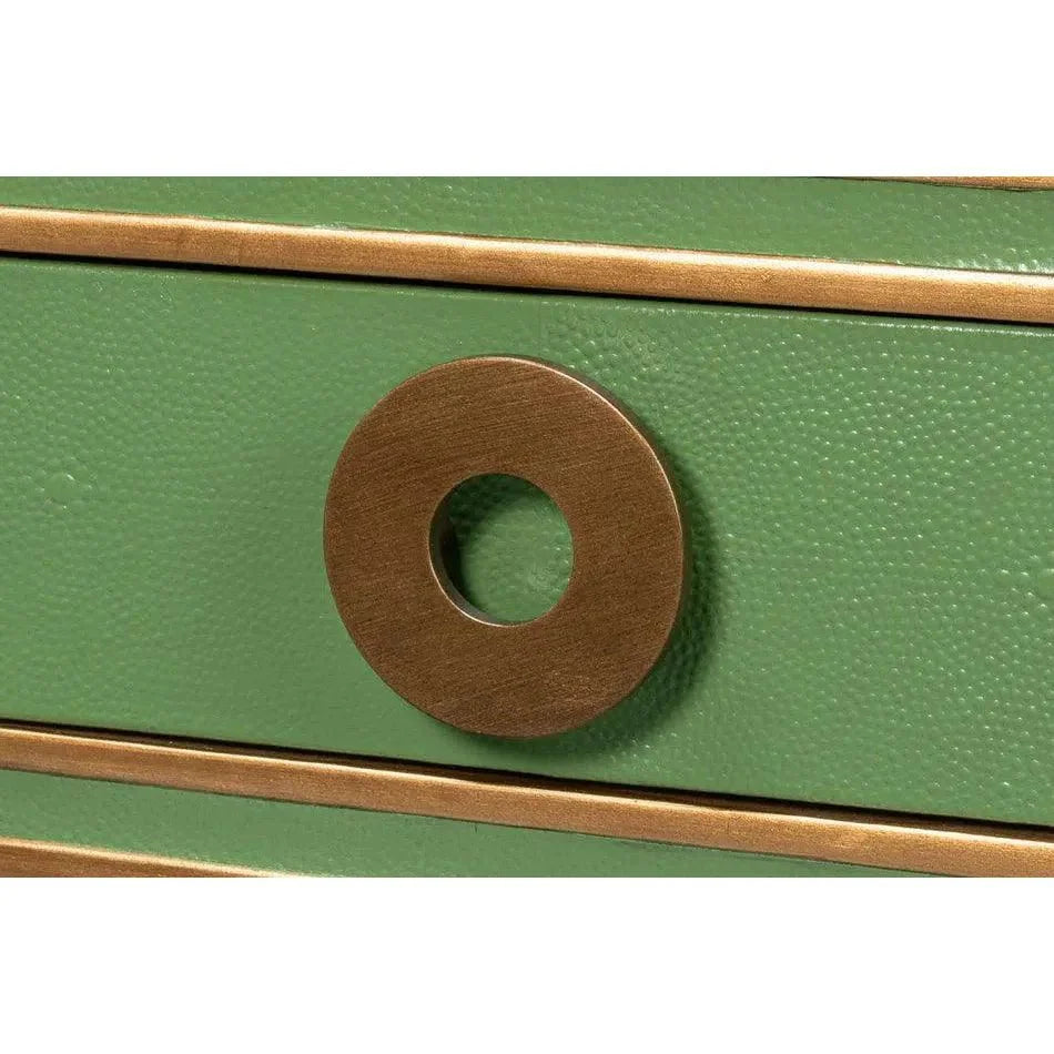 Sarreid Gabriella Shagreen & Wood Green Rectangular Desk/Table