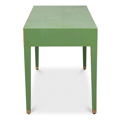 Sarreid Gabriella Shagreen & Wood Green Rectangular Desk/Table