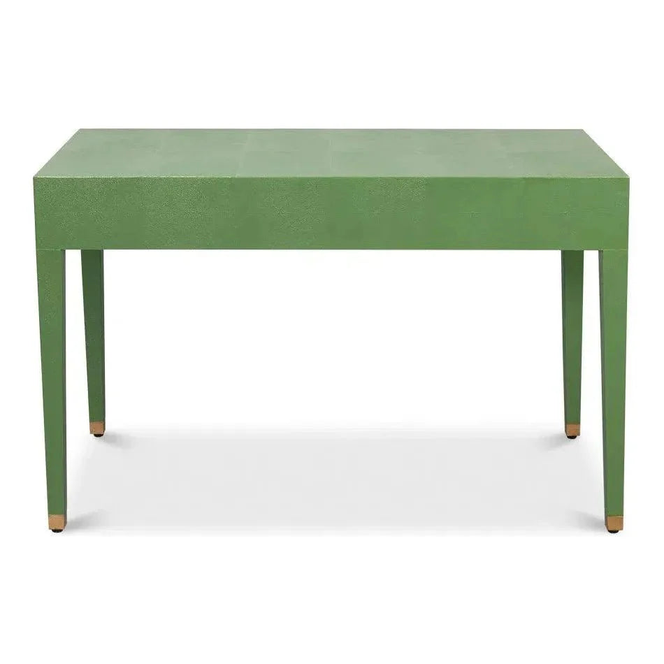 Sarreid Gabriella Shagreen & Wood Green Rectangular Desk/Table
