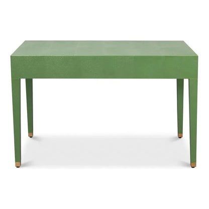Sarreid Gabriella Shagreen & Wood Green Rectangular Desk/Table