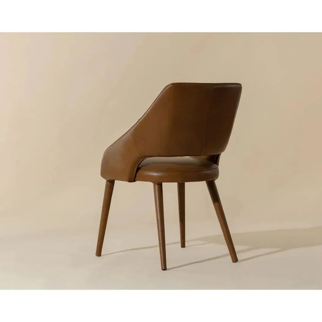 SUNPAN Galen Leather Armless Dining Chair