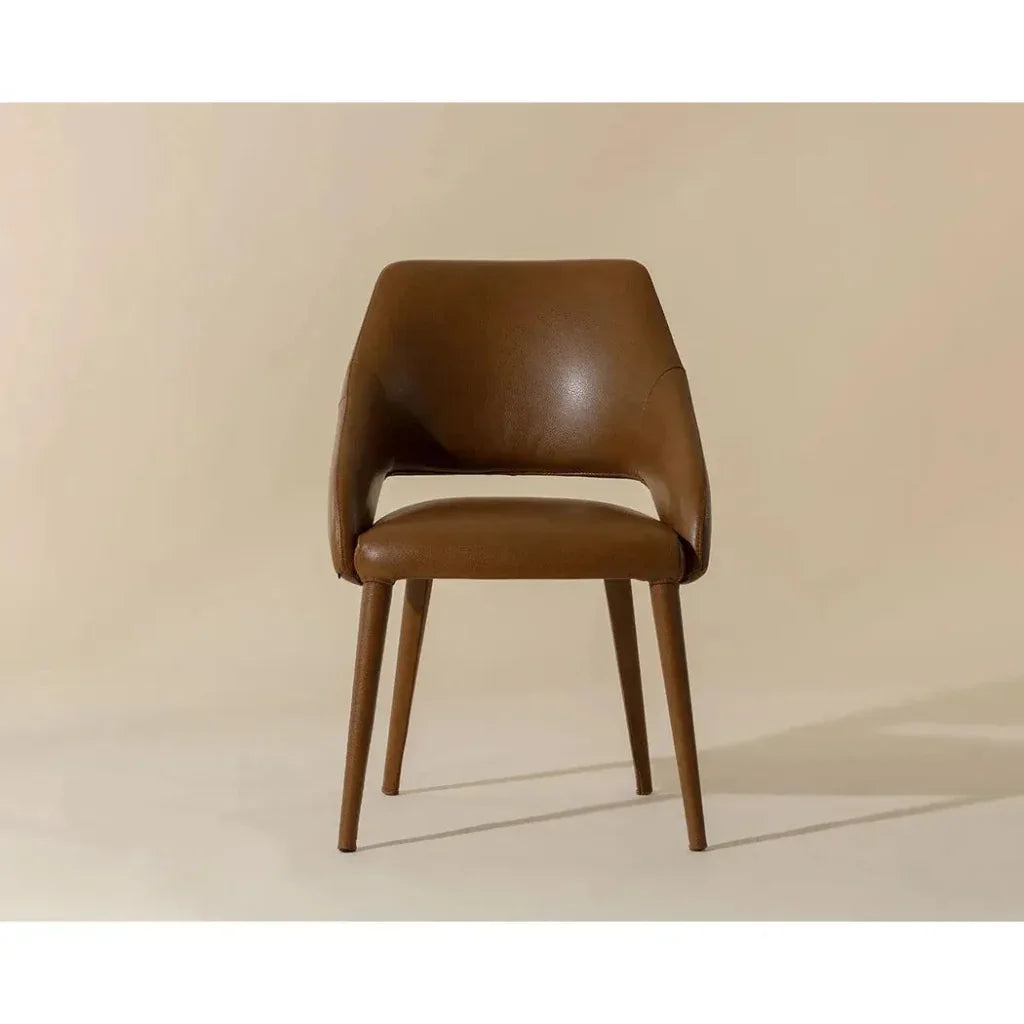 SUNPAN Galen Leather Armless Dining Chair