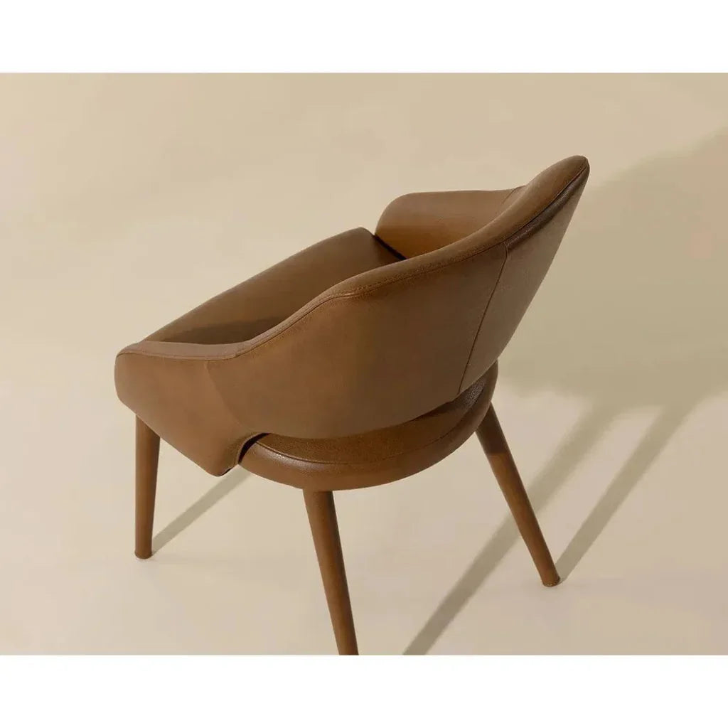 SUNPAN Galen Leather Armless Dining Chair