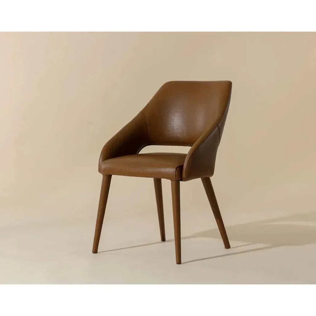 SUNPAN Galen Leather Armless Dining Chair