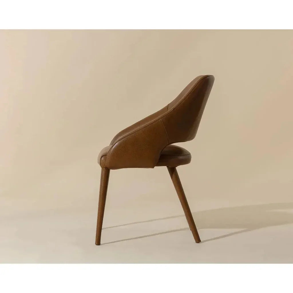SUNPAN Galen Leather Armless Dining Chair