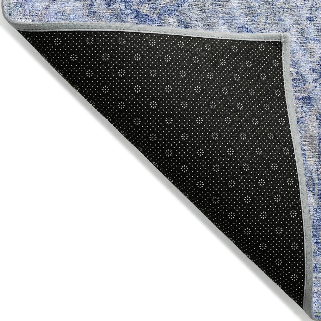 LOOMLAN Rugs Geneva Blue Washable Indoor-Outdoor Rug