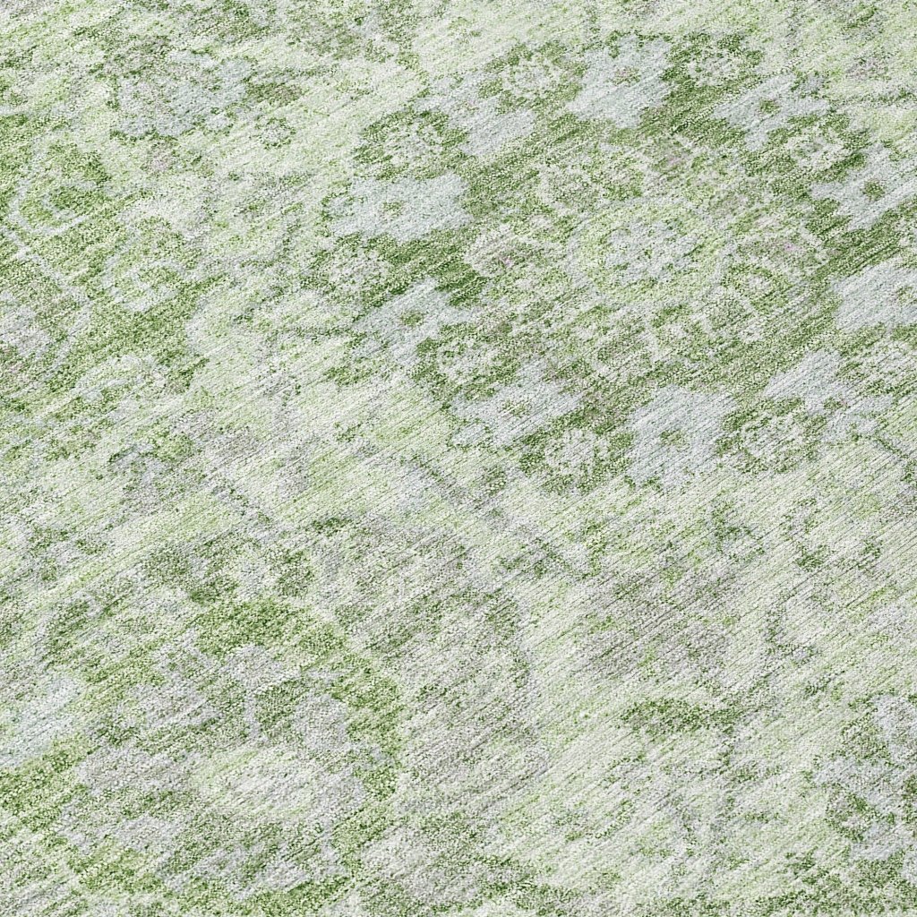LOOMLAN Rugs Geneva Green Washable Indoor-Outdoor Rug