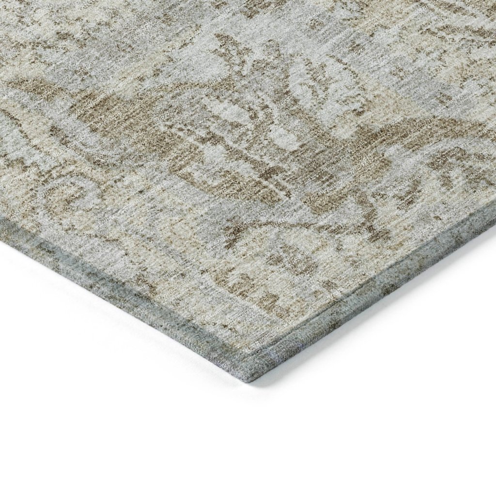 LOOMLAN Rugs Geneva Ivory Washable Indoor-Outdoor Rug