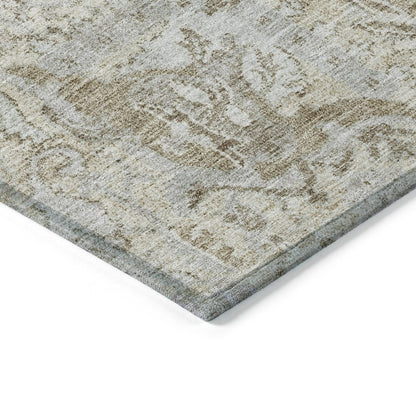 LOOMLAN Rugs Geneva Ivory Washable Indoor-Outdoor Rug
