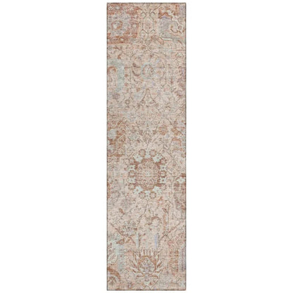 LOOMLAN Rugs Geneva Orange Washable Indoor-Outdoor Rug