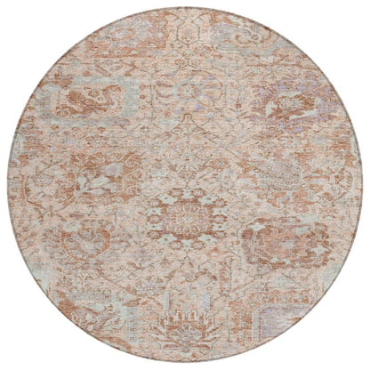 LOOMLAN Rugs Geneva Orange Washable Indoor-Outdoor Rug