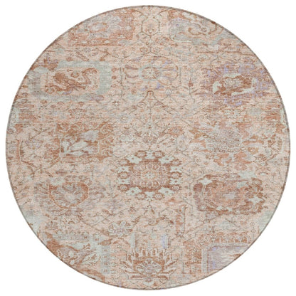 LOOMLAN Rugs Geneva Orange Washable Indoor-Outdoor Rug