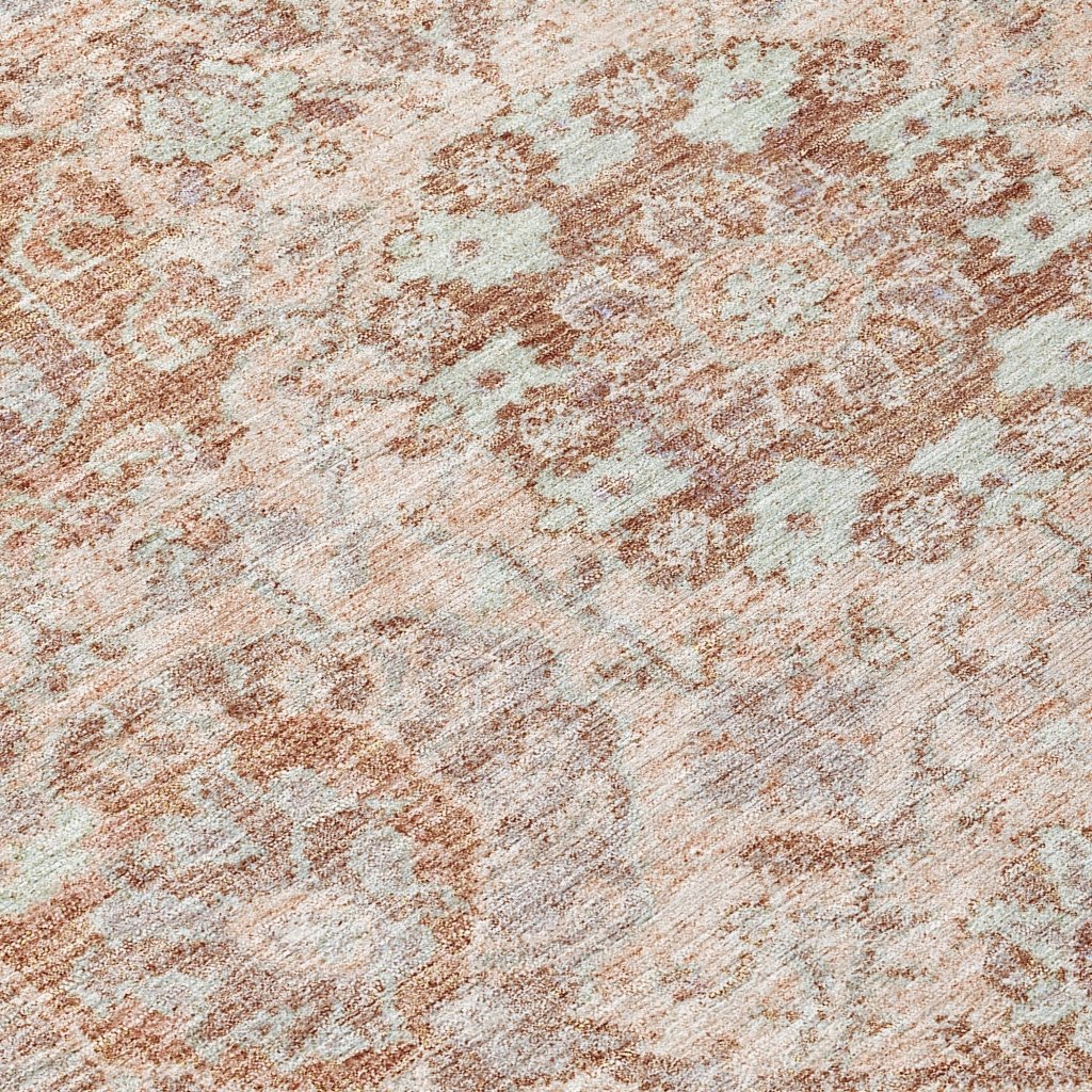 LOOMLAN Rugs Geneva Orange Washable Indoor-Outdoor Rug