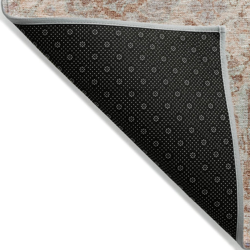 LOOMLAN Rugs Geneva Orange Washable Indoor-Outdoor Rug