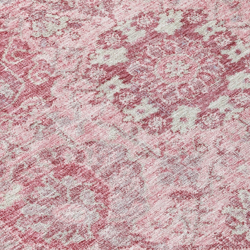 LOOMLAN Rugs Geneva Pink Washable Indoor-Outdoor Rug