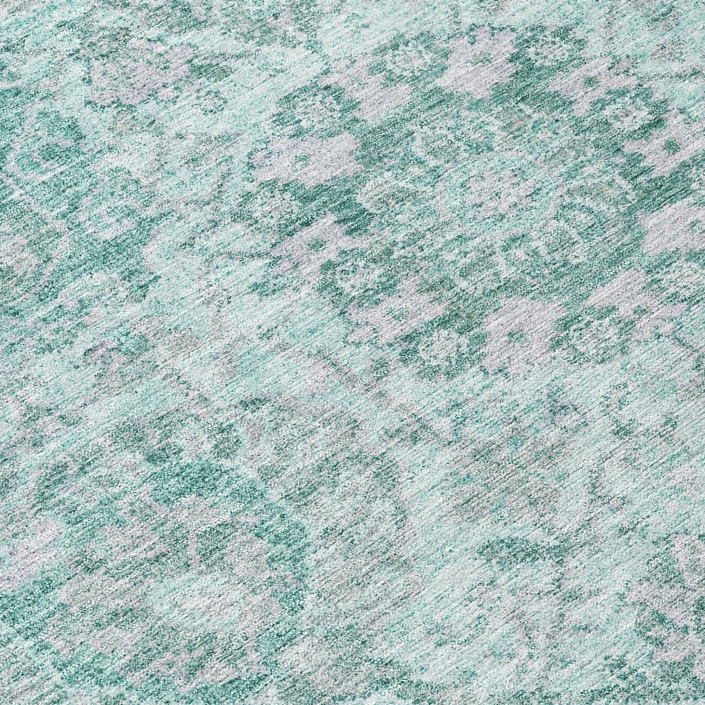 LOOMLAN Rugs Geneva Teal Washable Indoor-Outdoor Rug