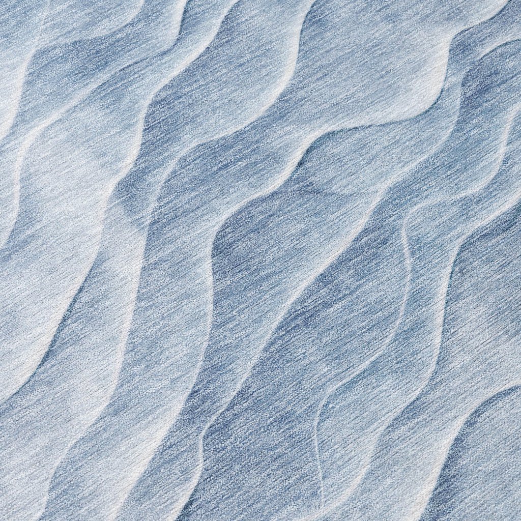 LOOMLAN Rugs Geodari Blue Washable Indoor-Outdoor Rug