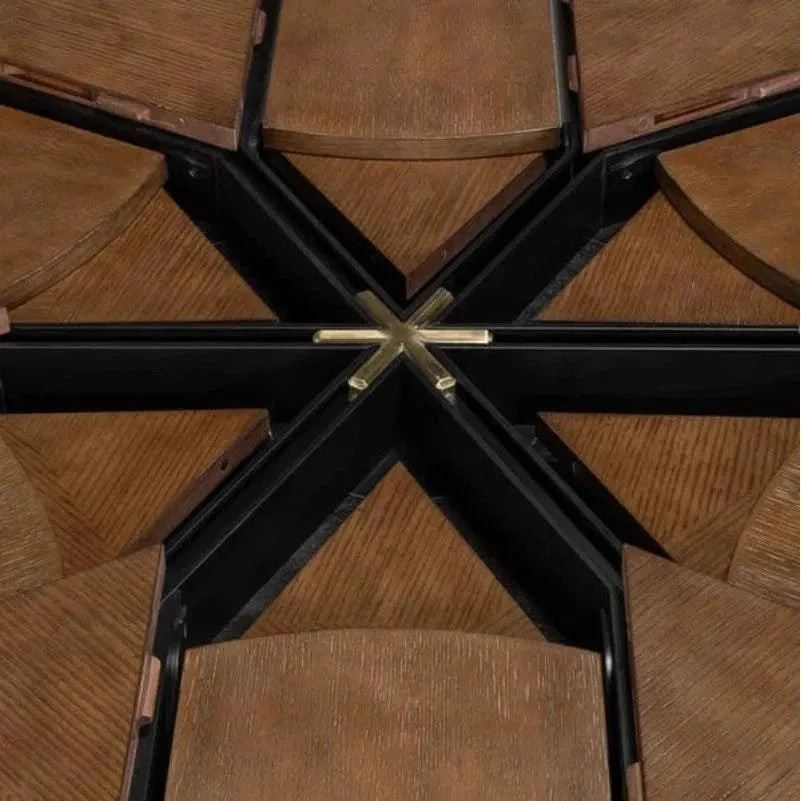 Sarreid Giselle Jupe Extendable Round Dining Table