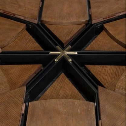 Sarreid Giselle Jupe Extendable Round Dining Table