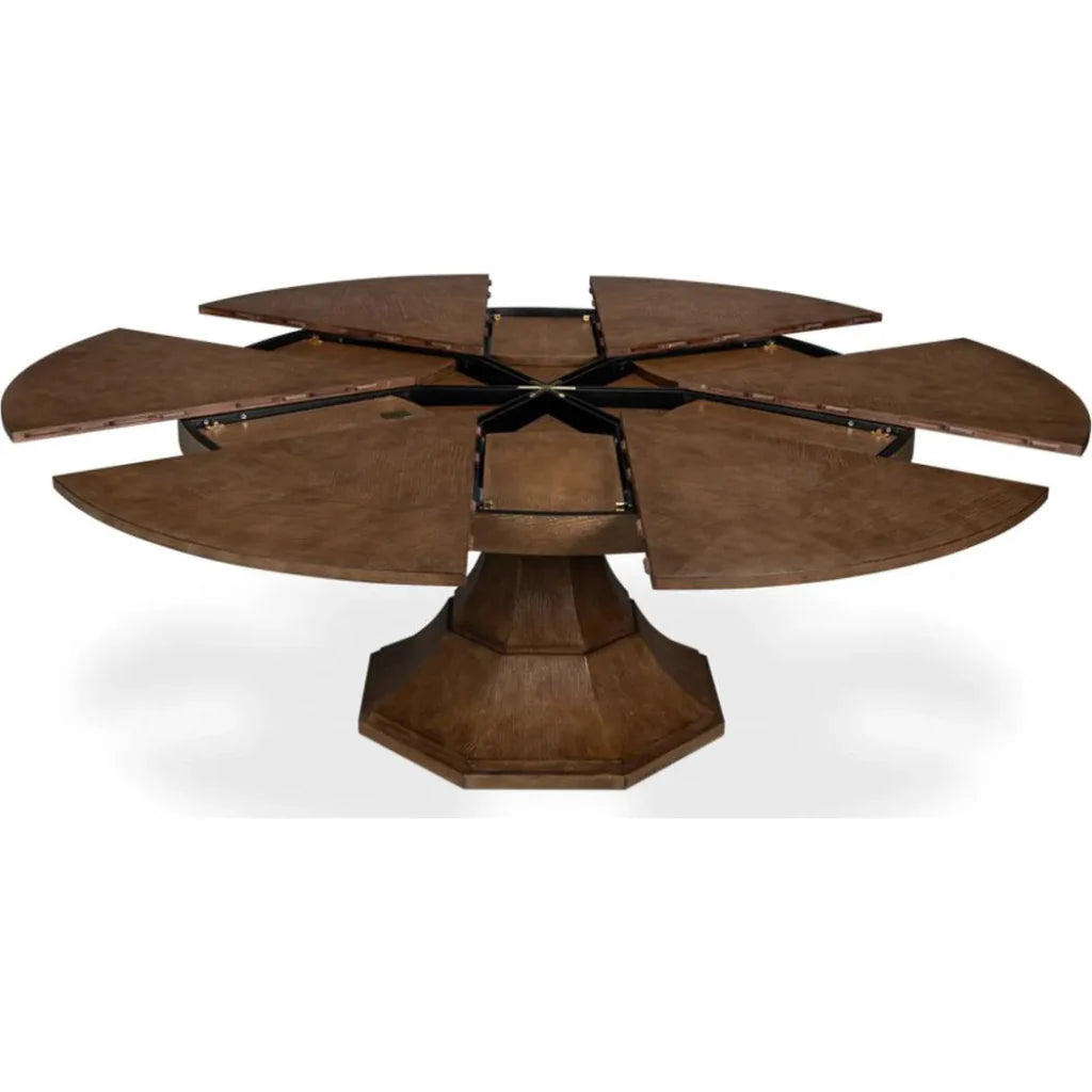 Sarreid Giselle Jupe Extendable Round Dining Table