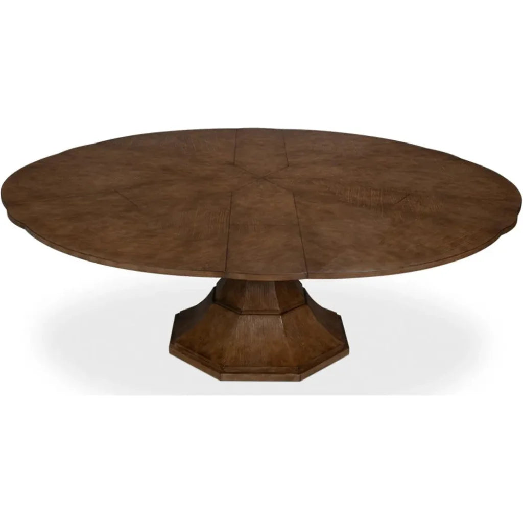 Sarreid Giselle Jupe Extendable Round Dining Table