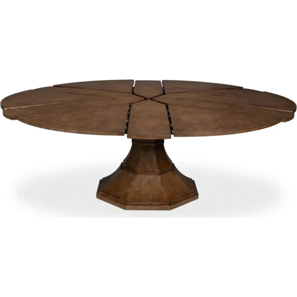 Sarreid Giselle Jupe Extendable Round Dining Table