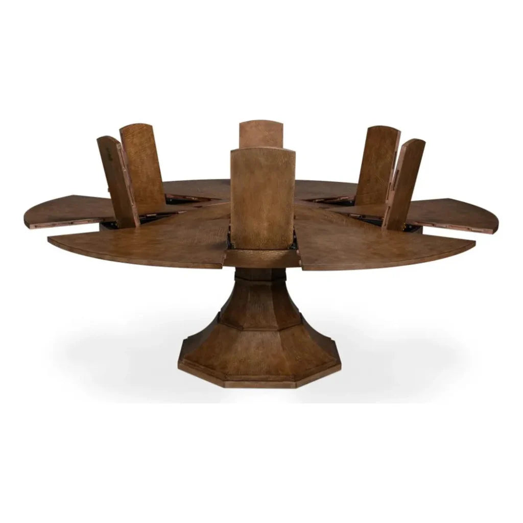 Sarreid Giselle Jupe Extendable Round Dining Table