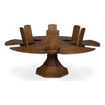 Sarreid Giselle Jupe Extendable Round Dining Table
