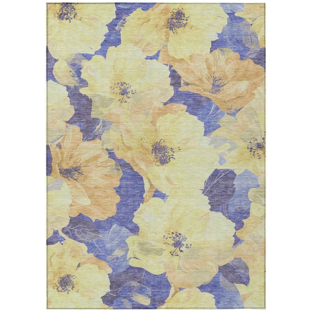 LOOMLAN Rugs Glamore Gold Washable Indoor-Outdoor Rug