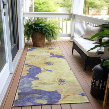 LOOMLAN Rugs Glamore Gold Washable Indoor-Outdoor Rug