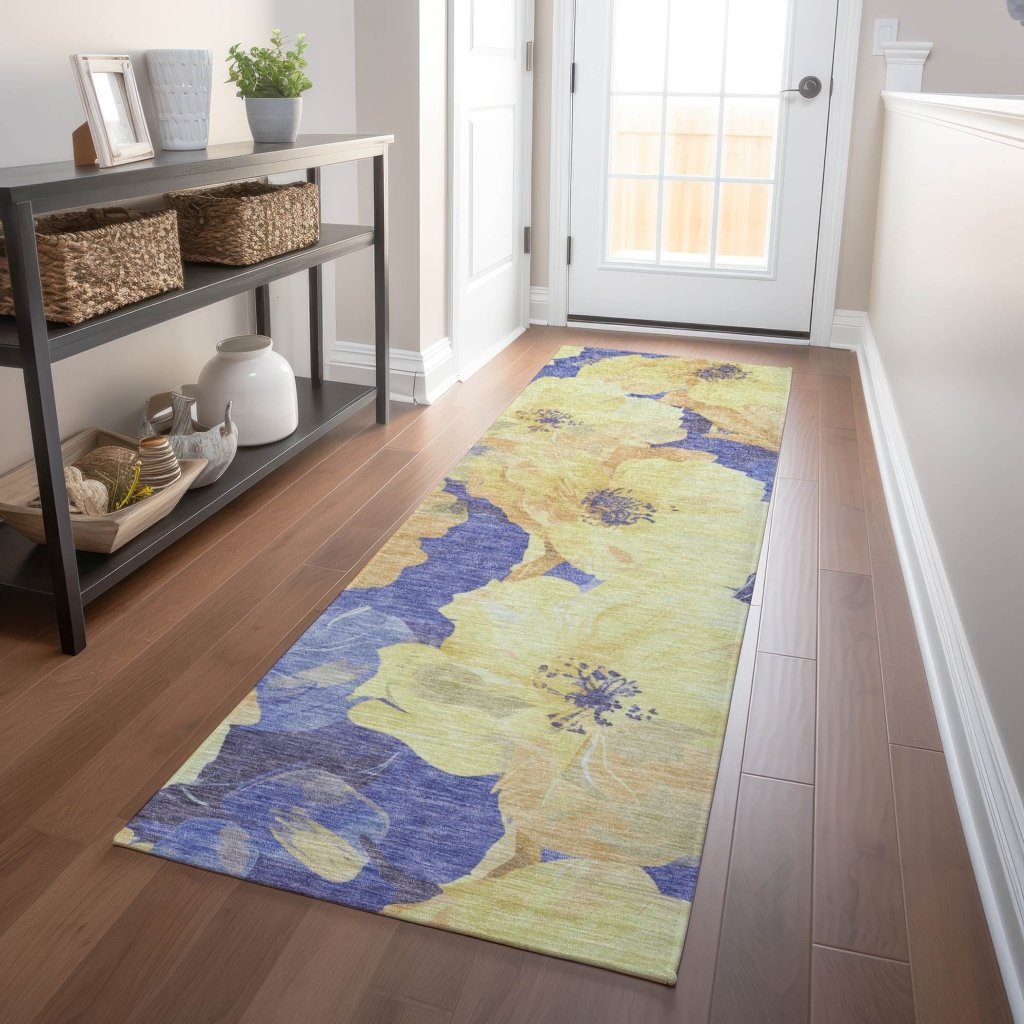 LOOMLAN Rugs Glamore Gold Washable Indoor-Outdoor Rug