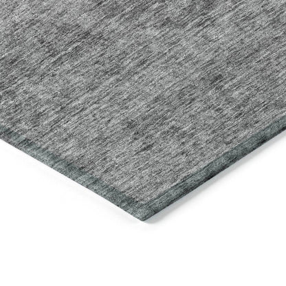 Glenra Gray Washable Indoor - Outdoor Rug - LOOMLAN - LOOMLAN Rugs - Outdoor Rugs
