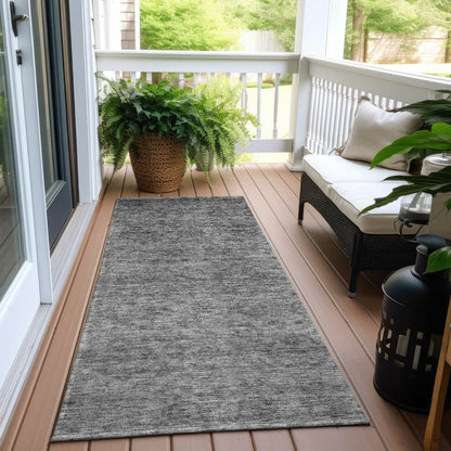 Glenra Gray Washable Indoor - Outdoor Rug - LOOMLAN - LOOMLAN Rugs - Outdoor Rugs
