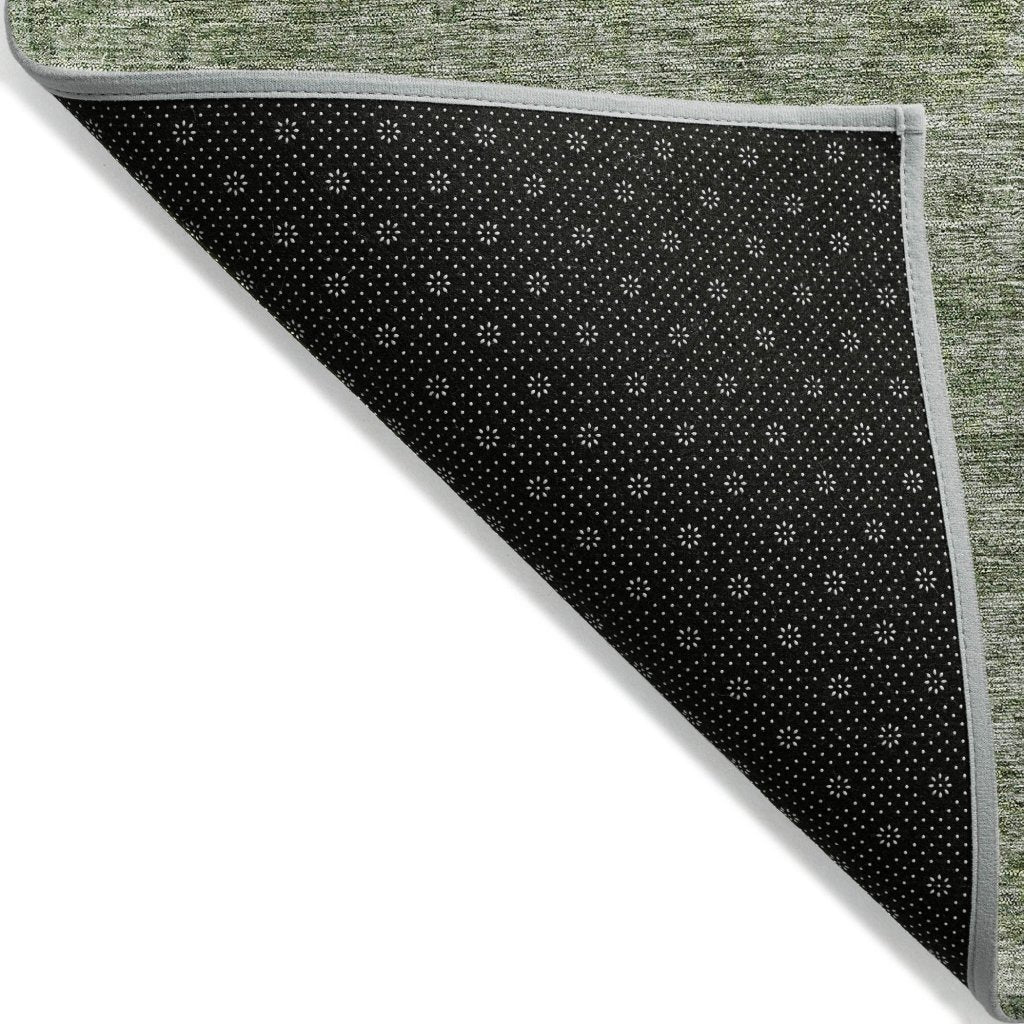 LOOMLAN Rugs Glenra Green Washable Indoor-Outdoor Rug