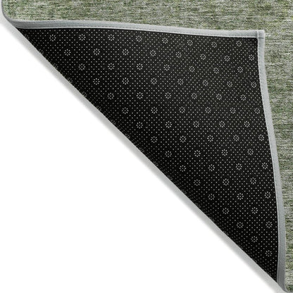 LOOMLAN Rugs Glenra Green Washable Indoor-Outdoor Rug