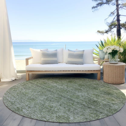 LOOMLAN Rugs Glenra Green Washable Indoor-Outdoor Rug