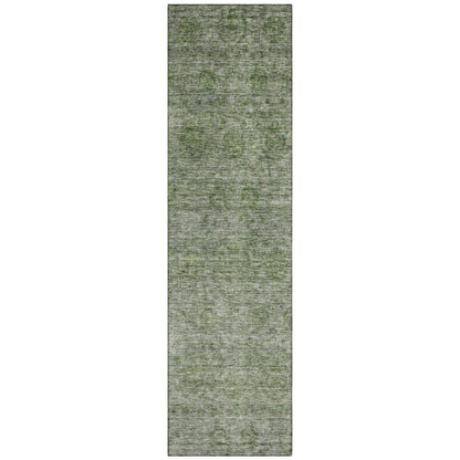LOOMLAN Rugs Glenra Green Washable Indoor-Outdoor Rug