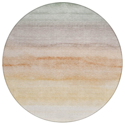 LOOMLAN Rugs Goldira Orange Washable Indoor-Outdoor Rug