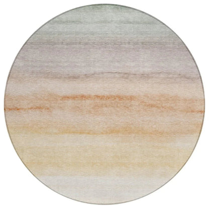 LOOMLAN Rugs Goldira Orange Washable Indoor-Outdoor Rug